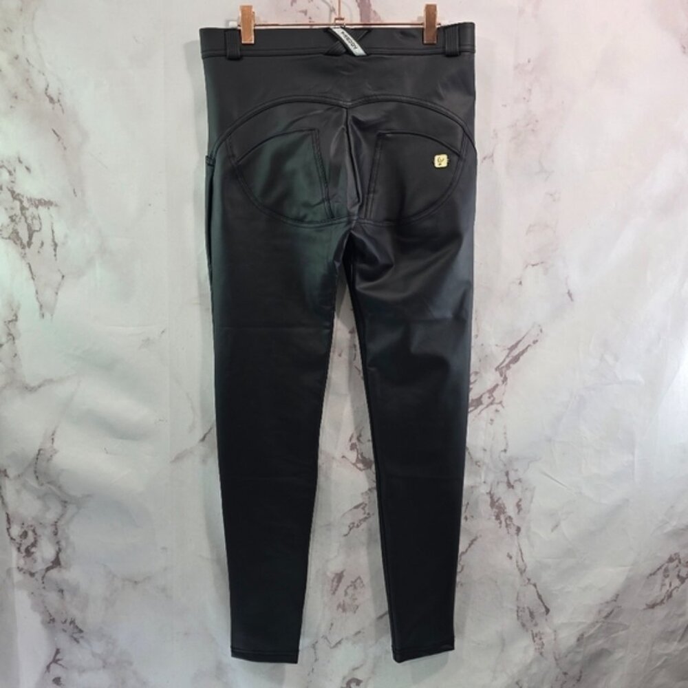 Freddy Pant Womens 8 Medium Black WR UP Booty Lifting Legging Skinny Leather